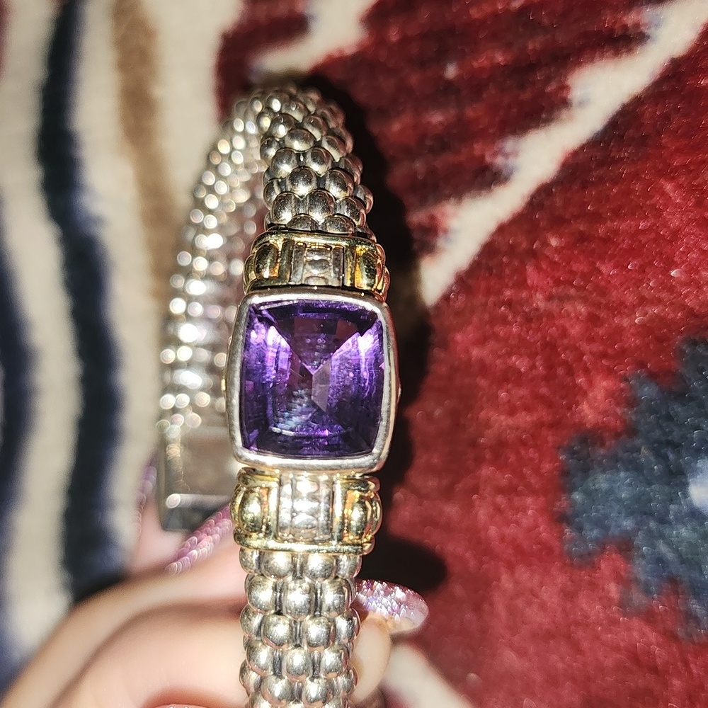 Lagos Size 7 Amethyst Bracelet